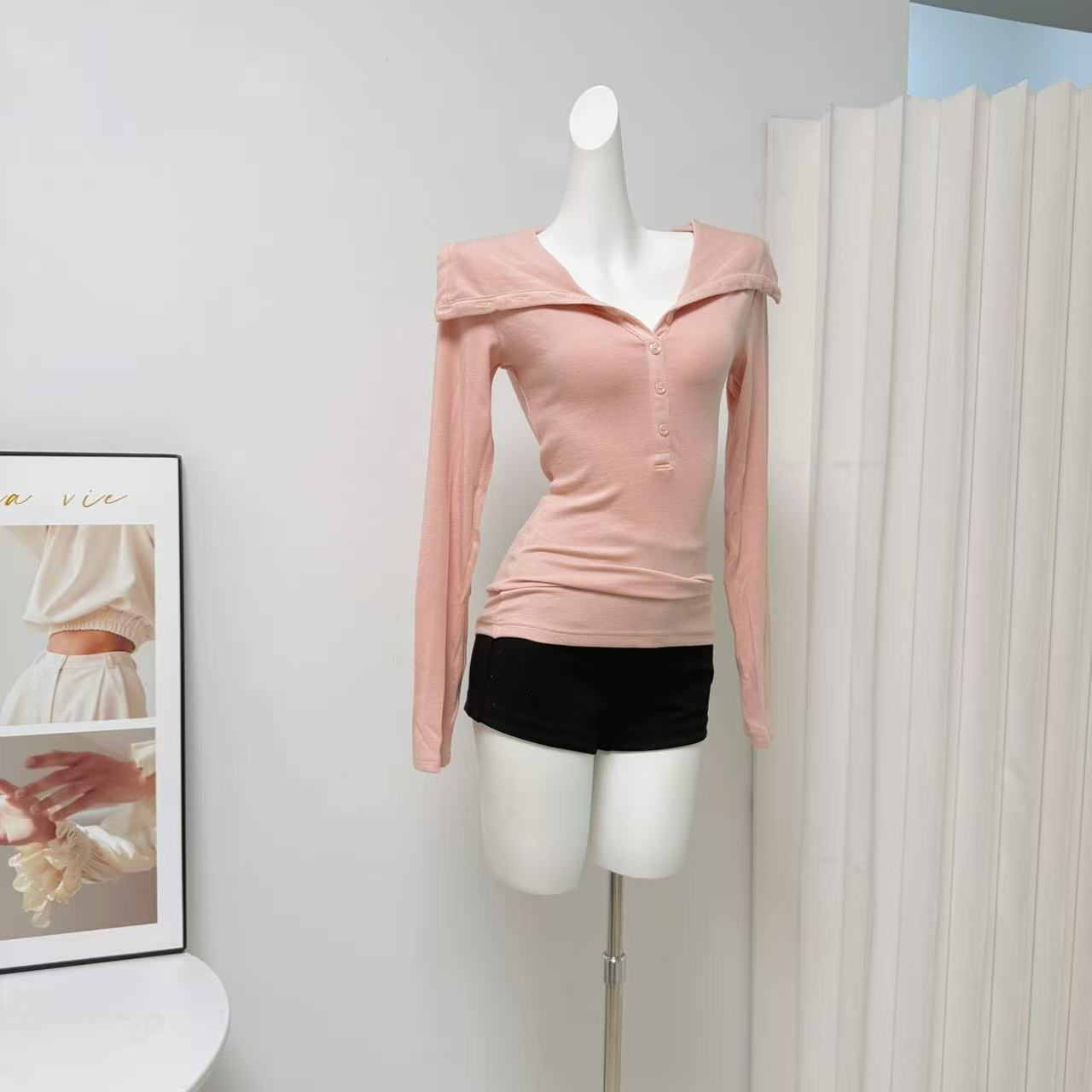 Women’s Plus Size Hooded Long Sleeve Casual T-Shirt Slimming Fall Top